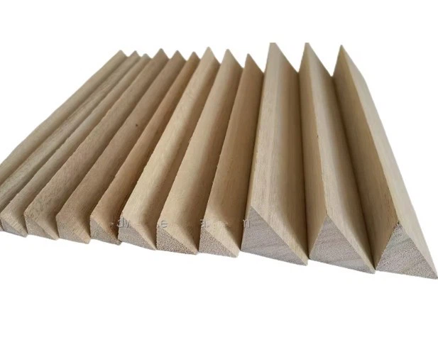Triangle Wooden Strips Timber Battens Chamfer Strip cheap